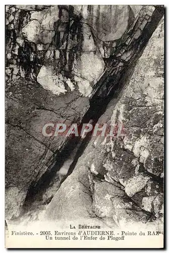 Ansichtskarte AK La Bretagne Environs D&#39Audierne Pointe Du Raz Un tunnel de l&#39enfer de Plogoff