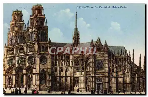 Cartes postales Orleans La Cathedrale Sainte Croix