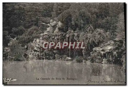 Ansichtskarte AK La Cascade Du Bois De Boulogne Paris