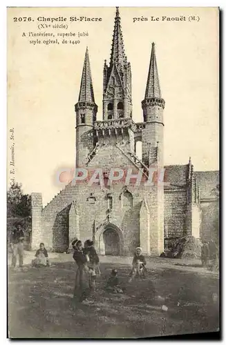 Cartes postales Chapelle St Fiacre pres le Faouet Folklore