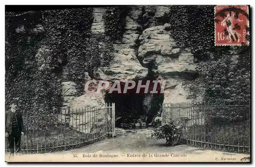 Cartes postales Bois De Boulogne Entree De La Grande Cascade Paris