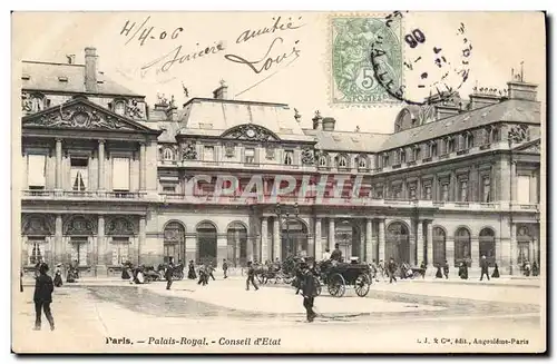 Cartes postales Paris Palais Royal Conseil D'Etat