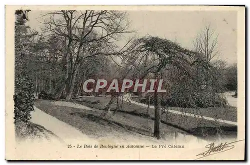 Ansichtskarte AK Le Bois De Boulogne En Automne Le Pre Catelan Paris