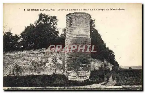 Cartes postales St Ouen L&#39Aumone Tourelle D&#39Angle Du Mur de l&#39abbaye de Maubuission