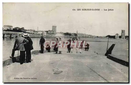 Ansichtskarte AK Les Sables D&#39Olonne Les Jetees