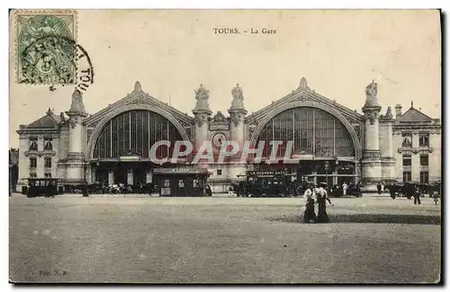 Cartes postales Tours La Gare