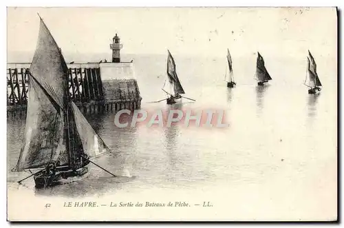 Ansichtskarte AK Le Havre La Sortie Des Bateaux De Peche