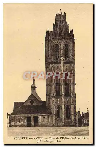 Cartes postales Verneuil Sur Avre Tour De I'Eglise Ste Madeleine