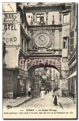 Cartes postales Rouen La Grosse Horloge