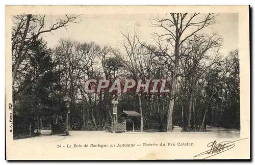 Ansichtskarte AK Le Bois De Boulogne En Automne Entree Du Pre Catelan Paris