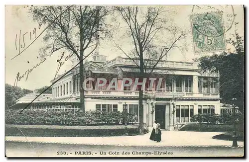 Cartes postales Paris Un Coin Des Champs Elysees