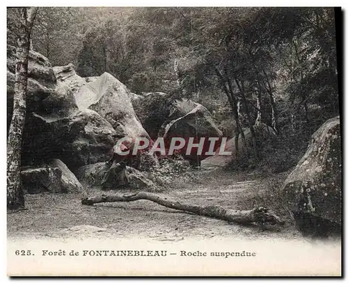 Cartes postales Foret De Fontainebleau Roche Suspendue
