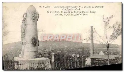 Ansichtskarte AK Rueil Monument Commemoratif de la bataille de Buzenval La Fouilleuse Le champ de courses de Sain