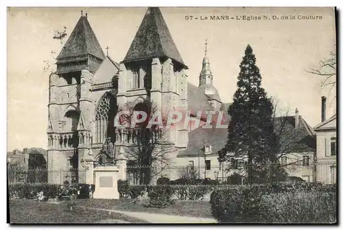 Cartes postales Le Mans L&#39Eglise ND De La Couture