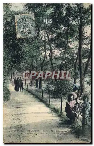 Ansichtskarte AK Bois Les Vincennes Lac Des Minimes Promenade autour du lac Enfants