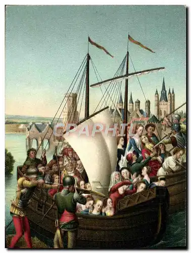 Cartes postales Hans Memling Le massacre des compagnes de Ste Ursule