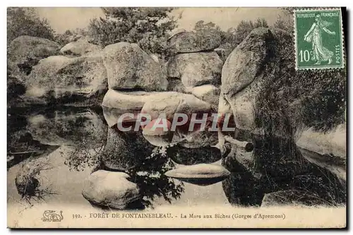 Ansichtskarte AK Foret De Fontainebleau La Mare Aux Biches Gorges d&#39Apremont
