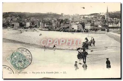 Cartes postales Le Havre Vue Prise De La Nouvelle Jetee Peche Pecheur