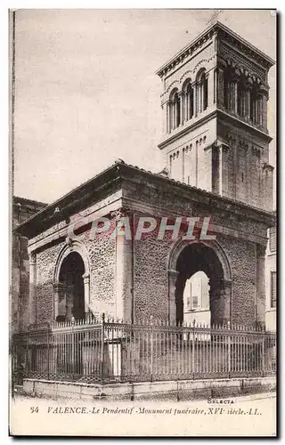 Cartes postales Valence Le Pendentif Monument funeraire