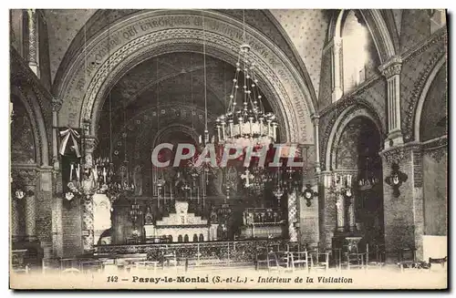 Ansichtskarte AK Paray Le Montal Interieur De La Visitation