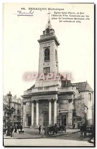 Cartes postales Besancon Historique Eglise Saint Pierre En Face