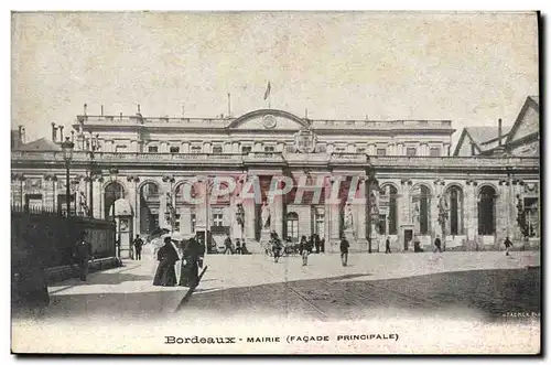 Cartes postales Bordeaux Mairie Facade principale Publicite Lait d'Appenzell