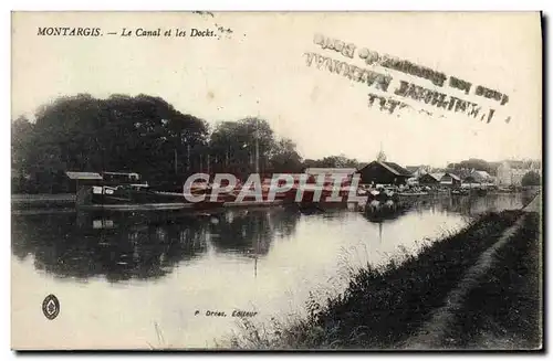 Cartes postales Montargis Le Canal Et Les Docks