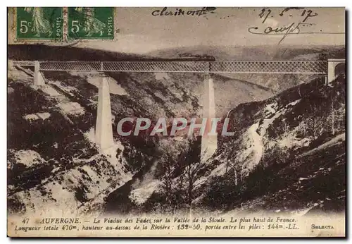 Ansichtskarte AK Auvergne Le Viaduc Des Fades Sur la Vallee de la Sioule Train