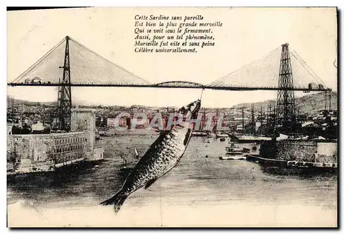 Cartes postales Marseille Sardine