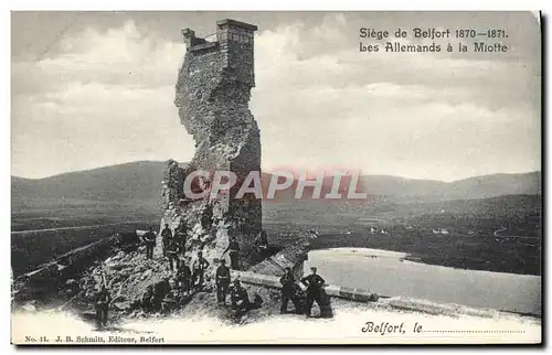 Ansichtskarte AK Siege De Belfort Les Allemands A La Miotte