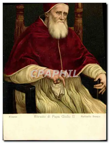 Cartes postales Ritratto Di Papa Giulio II Raffaello Sanzio