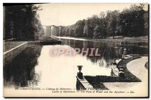 Ansichtskarte AK Maintenon Chateau de Maintenon La piece d&#39eau et l&#39aqueduc