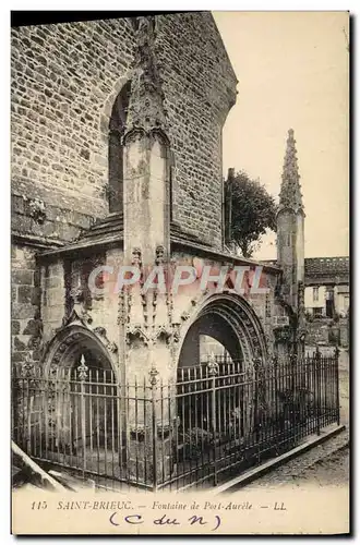 Cartes postales Saint Brieuc Fontaine De Port Aurele