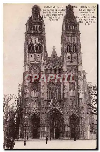 Cartes postales Tours La Cathedrale