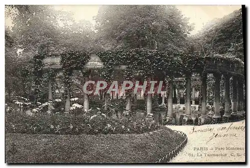 Ansichtskarte AK Paris Parc Monceau La Taumachie