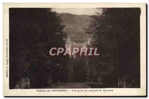 Cartes postales Chateau De Contenson Vue Prise Du Sommet Du Calvaire