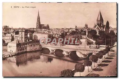 Cartes postales Metz Le Pont Moyen