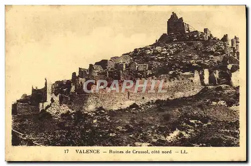 Cartes postales Valence Ruines De Crussol