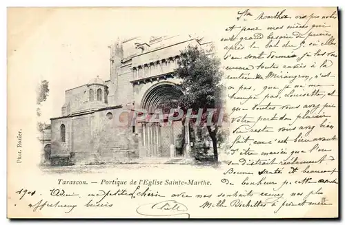 Cartes postales Tarascon Portique De I&#39Eglise Sainte Marthe