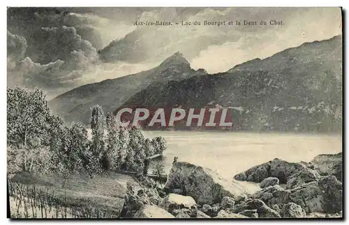 Cartes postales Aix Les Bains Lac Du Bourget Et La Dent Du Chat