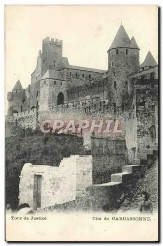 Cartes postales Cite de Carcassonne Tour de justice