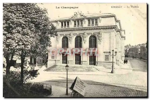 Ansichtskarte AK Epernay Le Theatre La Champagne