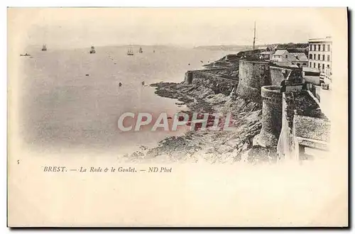 Cartes postales Brest La Rade et Le Goulet