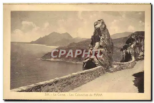 Ansichtskarte AK La Corse Les Calanches De Piana