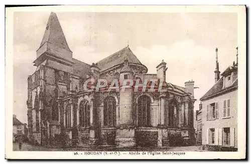 Cartes postales Houdan Abside De I&#39Eglise Saint Jacques