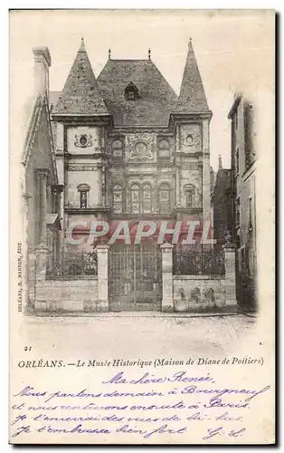 Ansichtskarte AK Orleans Le Musee Historique Maison de Diane de Poitiers