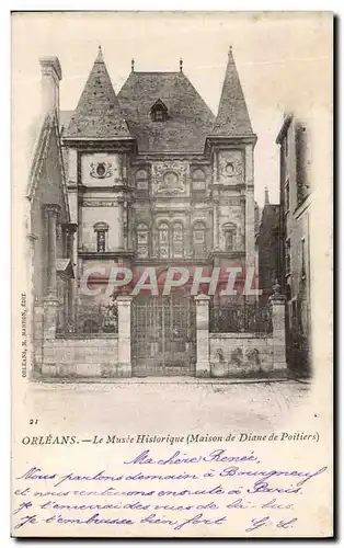 Cartes postales Orleans Le Musee Historique Maison de Diane de Poitiers