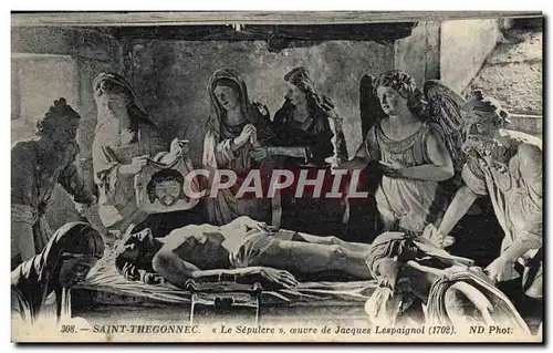 Ansichtskarte AK Saint Thegonnec Le Sepulcre oeuvre de Jacques Lespaignol