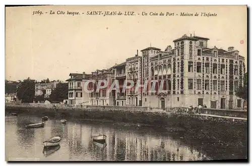 Cartes postales Saint Jean De Luz Un Coin Du Port Maison De I&#39Infante