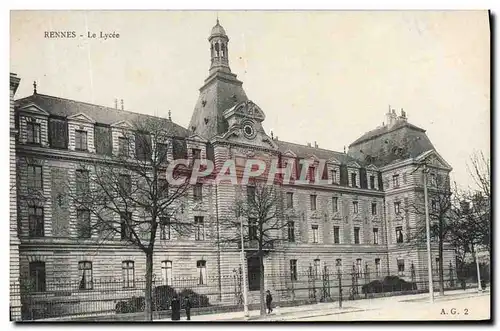 Cartes postales Rennes Le Lycee